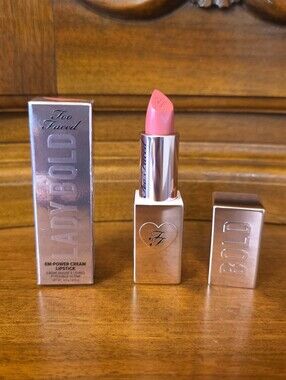 Too Faced Lady Bold EM-Power Cream Lipstick, Dear Diary .11oz--NIB